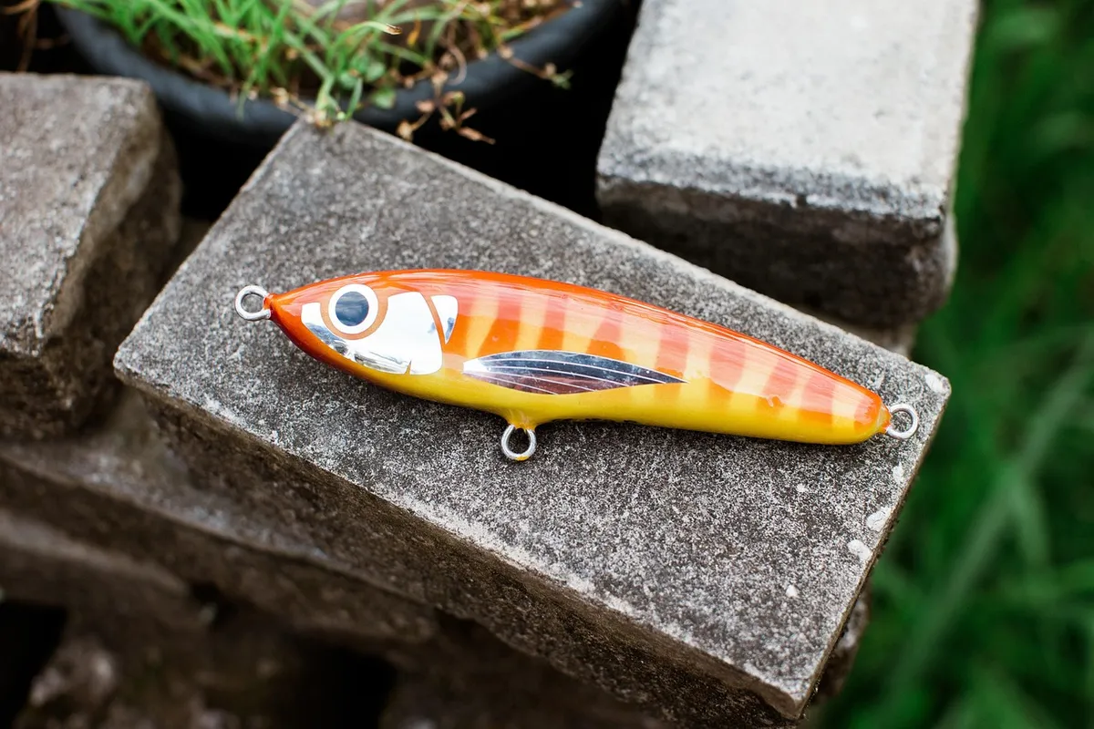 fishing, nature, bait, bricks, grass, plants